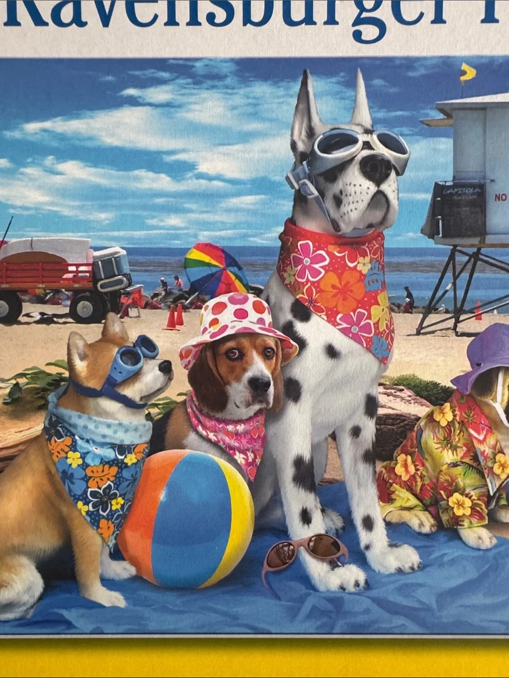 Ravensburger Beach Dogs 100 Piece Puzzle - XL pieces